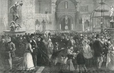 A South Kensington Múzeum Pünkösd hétfőn alkotó: English School