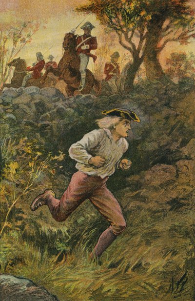 A kém szökése (színes litográfia) alkotó: English School