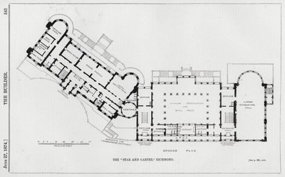 A "csillag és harisnyakötő", Richmond (metszet) alkotó: English School
