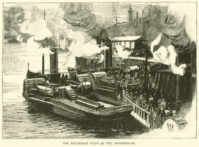 A Steamboat Quay a Broomielaw-nál alkotó: English School