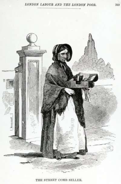 Az utcai fésű eladó, 1840 körül alkotó: English School