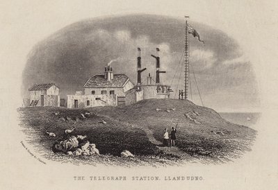 A távíróállomás, Llandudno (metszet) alkotó: English School