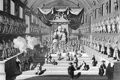 A Tízezer bálvány temploma Japánban, A. Thorn metszete, a „World Religion”-ból, kiadó A. Fullarton & Co. alkotó: English School