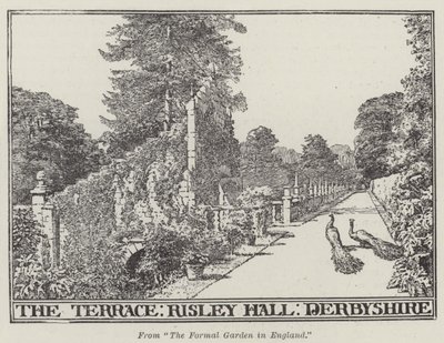 The Terrace, Risley Hall, Derbyshire (metszet) alkotó: English School