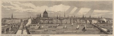 A Temze rakpart a Temze északi oldalán a Westminster palotától a Blackfriars hídig alkotó: English School