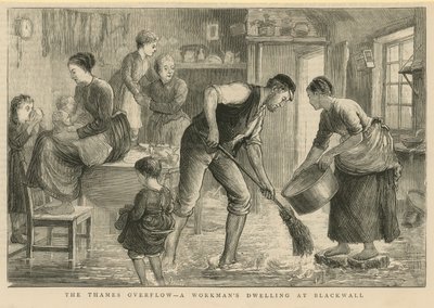 Die Überflutung der Themse von English School