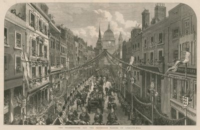 A hálaadás napja: a körmenet a Ludgate-hegyen alkotó: English School