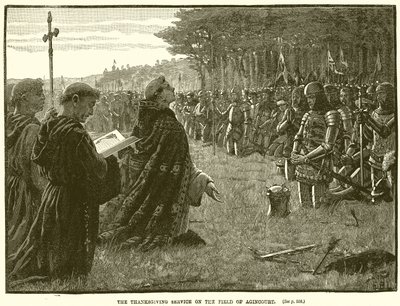 Hálaadás Agincourt területén alkotó: English School