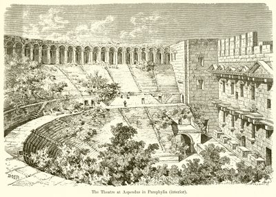 A Pamphylia-i Aspendus Színház (belső) alkotó: English School