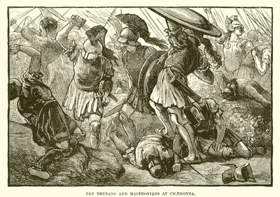 A thébaiak és macedónok Chaeroneában alkotó: English School
