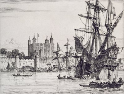 A londoni Tower a középkorban alkotó: English School