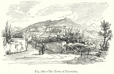Palestrina városa (metszet) alkotó: English School