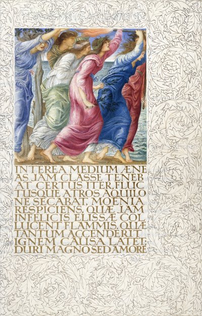 A trójaiak észreveszik Dido temetési pásztorát, 1874-1919 körül alkotó: English School