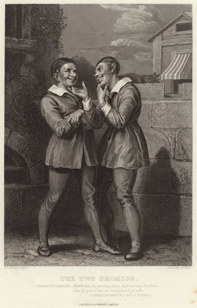 A két Dromio, Tévedések vígjátéka, V. felvonás, I. jelenet alkotó: English School