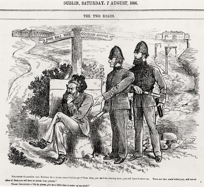 A két út, illusztráció, kocsma. 1886. augusztus 7 alkotó: English School