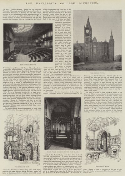 The University College, Liverpool (metszet) alkotó: English School