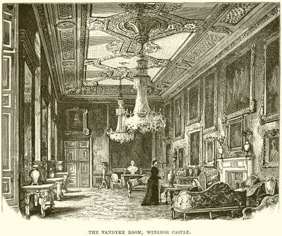 A Vandyke szoba, a windsori kastély alkotó: English School