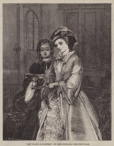 A vikárius lányai (metszet) alkotó: English School