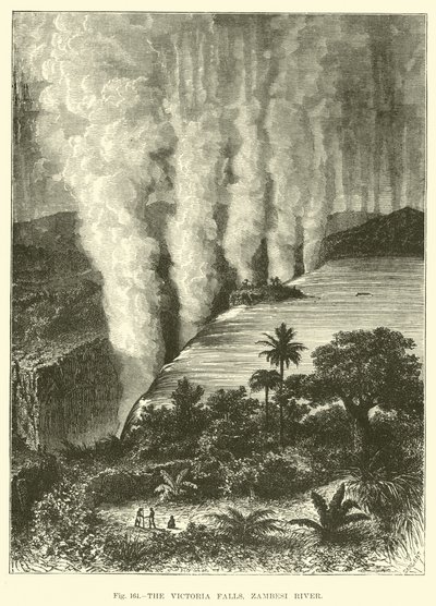 A Victoria-vízesés, Zambezi folyó alkotó: English School