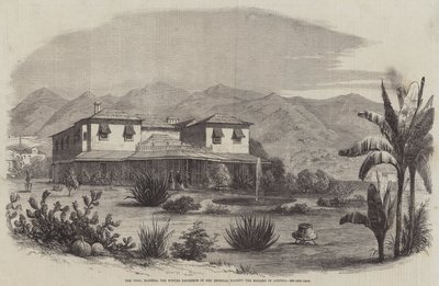 Vigia, Madeira, Ő Császári Felsége, az osztrák császárné téli rezidenciája (metszet) alkotó: English School