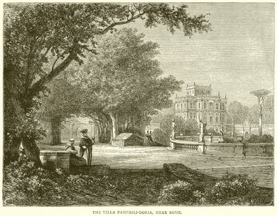 A Villa Pamphili-Doria, Róma közelében alkotó: English School