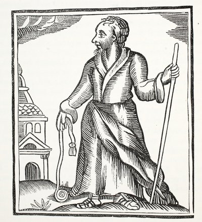 The Wandering Jew, illusztráció a Chap-books of the Eightenth Century, John Ashton, pub. 1882 alkotó: English School
