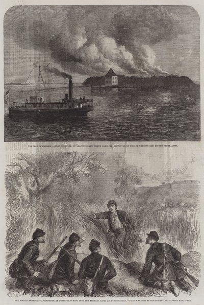 A háború Amerikában (metszet) alkotó: English School