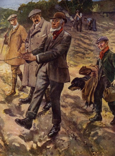 A vízkereső és a jósbot (színes litho) alkotó: English School