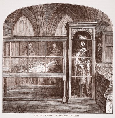 A viaszfigurák a Westminster Abbeyben, 1880 körül alkotó: English School