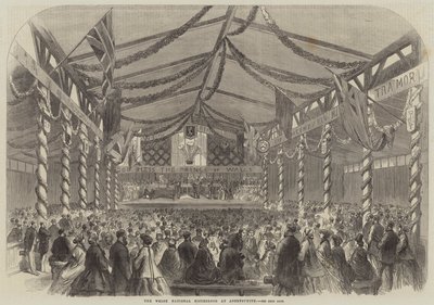 A walesi nemzeti Eisteddfod Aberystwithben (metszet) alkotó: English School