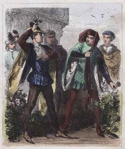 Die weißen und roten Rosen von English School