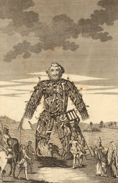 The Wicker Man of the Druids, The Complete English Traveller, vagy egy új felmérés és leírás Angliáról és Walesről, pub. 1771 alkotó: English School