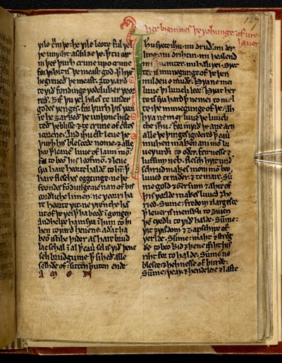 The Wohunge of ure Lauerd, Cotton MS Titus D XVIII, f.127r alkotó: English School