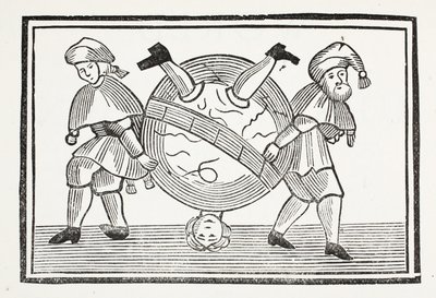 The World Turned Upside Down, illusztráció a Chap-books of the Eightenth Century-ből, John Ashton, pub. 1882 alkotó: English School