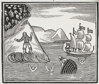 The Wreck, illusztráció a Chap-books of the Eightenth Century, John Ashton, pub. 1882 alkotó: English School