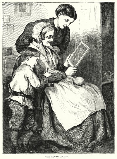 A fiatal művész (metszet) alkotó: English School
