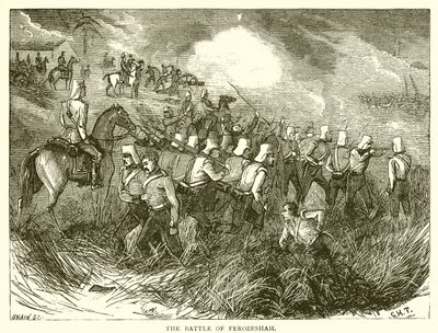 A ferozesai csata (1845) alkotó: English School