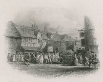 Shakespeare szülőhelye a Garricks jubileumi körmenettel alkotó: English School