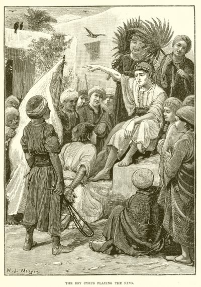 A fiú, Cyrus, aki a királyt alakítja alkotó: English School