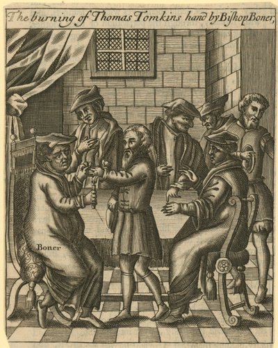 Thomas Tomkins felgyújtása alkotó: English School