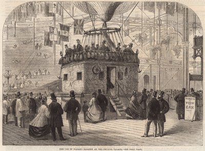 Nadars léggömb autója a Crystal Palace-ban alkotó: English School