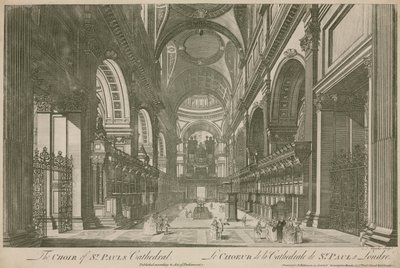 A londoni St Pauls Cathedral kórusa alkotó: English School