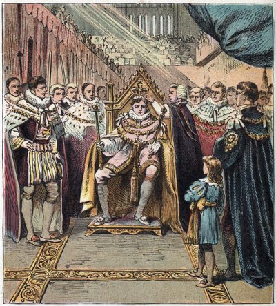IV. György (1762-1830) koronázása 1820. január 29-én. IV. György koronázása alkotó: English School