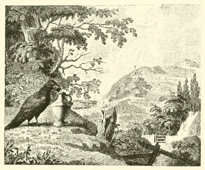 A varjú és a korsó (metszet) alkotó: English School
