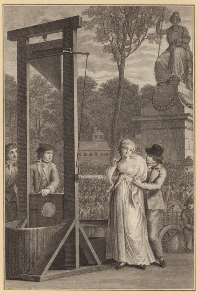 Charlotte Corday halála (metszet) alkotó: English School