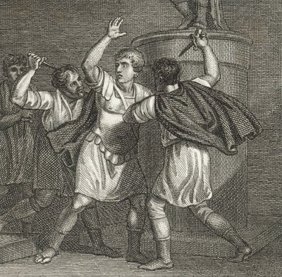 Julius Caesar halála (metszet) alkotó: English School
