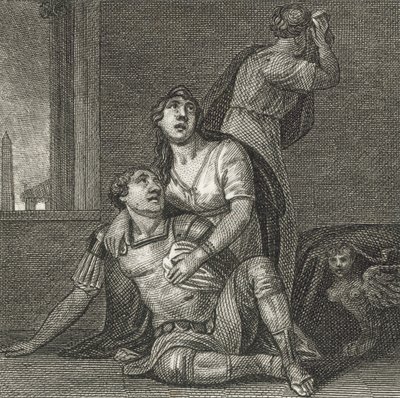 Marcus Antonius halála (metszet) alkotó: English School