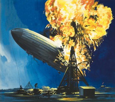 A Hindenburg elpusztítása alkotó: English School