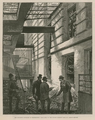 A dinamit felháborodása Westminsterben alkotó: English School