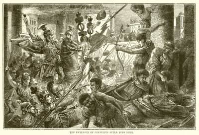 Cornelius Sulla bejárata Rómába alkotó: English School